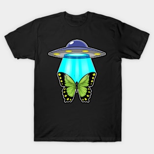 Butterfly Spaceship Space T-Shirt